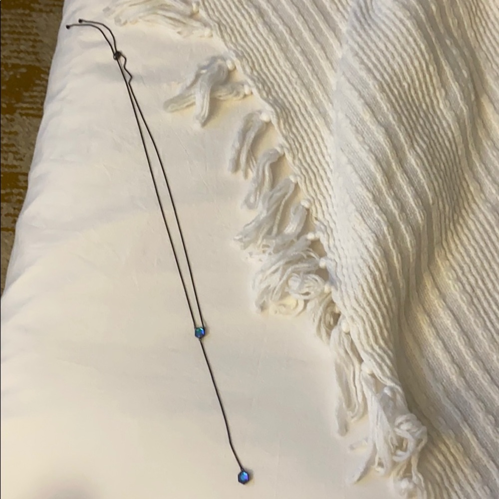 Kendra Scott Tomon Y Necklace in Gunmetal